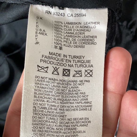 Diesel Lambskin Leather Biker Jacket - Picture 7 of 12